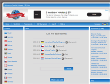 Tablet Screenshot of floorball-linkpage.com